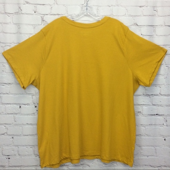 AVA & VIV T-Shirt Women's Plus Size 3x(24-26) Gold Scoop Neck Short Sleeve Comfy - Picture 3 of 6
